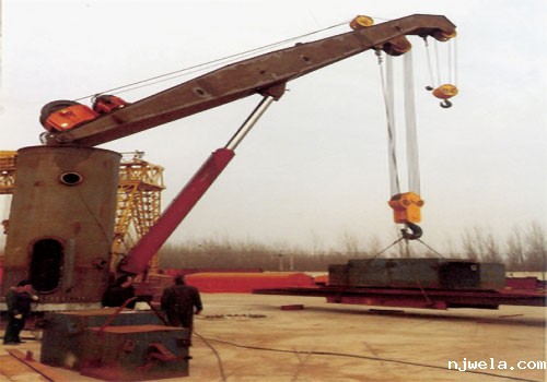 船用双吊钩液压回转起重机